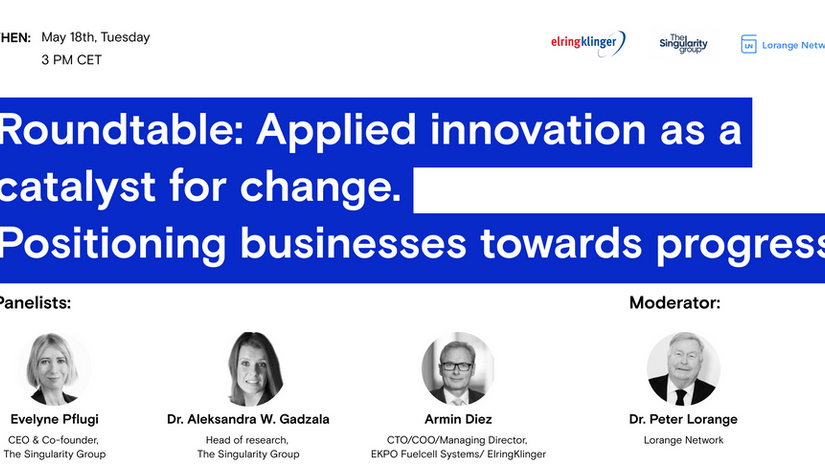 Roundtable: Applied innovation as a catalyst for change. Positioning businesses towards progress with Evelyne Pflugi, Dr. Aleksandra W. Gadzala and Armin Diez